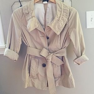 J. Crew Trench Style Waist Jacket